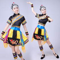 Minority costumes lotus award dance costumes She Shan tea female spring clothing adult female She nationality performance clothing