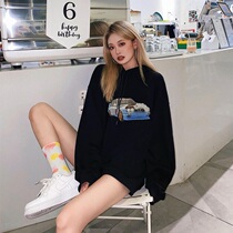 Travis Scott car niche trendy brand high street trend loose autumn and winter couples men and women hooded sweater