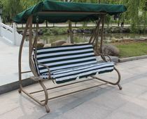 Three-person swing double reclining bed outdoor hammock swing bed Villa hanging basket terrace hanging basket garden rocking chair