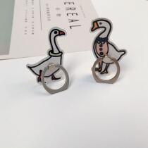 Cartoon duck mobile phone ring buckle cute bracelet buckle Apple bracket vivo paste bracket Huawei Xiaomi universal