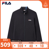 FILA Fila mens knitted sports jacket 2021 spring and autumn new casual simple zipper jacket mens jacket