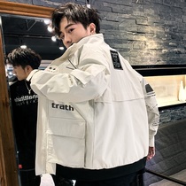 Men's coat spring 2022 new jacket Korean style trendy men's spring and autumn workwear baseball top clothes spring clothes