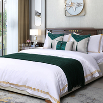 Girl House Modern Little Fresh Green Boilerplate Room Bed Bedding Complete Set Children Room Soft-mounted Bed Goods