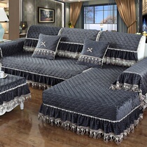 Winter sofa cushion thickened plush full bag Mighty Cover Fabric Sofa Cover Sofa Hood Full Cover All Season Universal Cover Hood