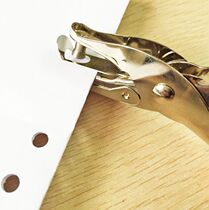 Office Supplies Metal Holding Single Hole Punching Machine Punch Hole Instrumental Paper Punch Stationery Binding Puncher