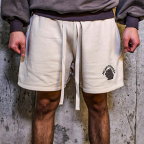 2022ins new fitness shorts men training basketball loose cotton quality 100 hitch American sports 4-50% pants