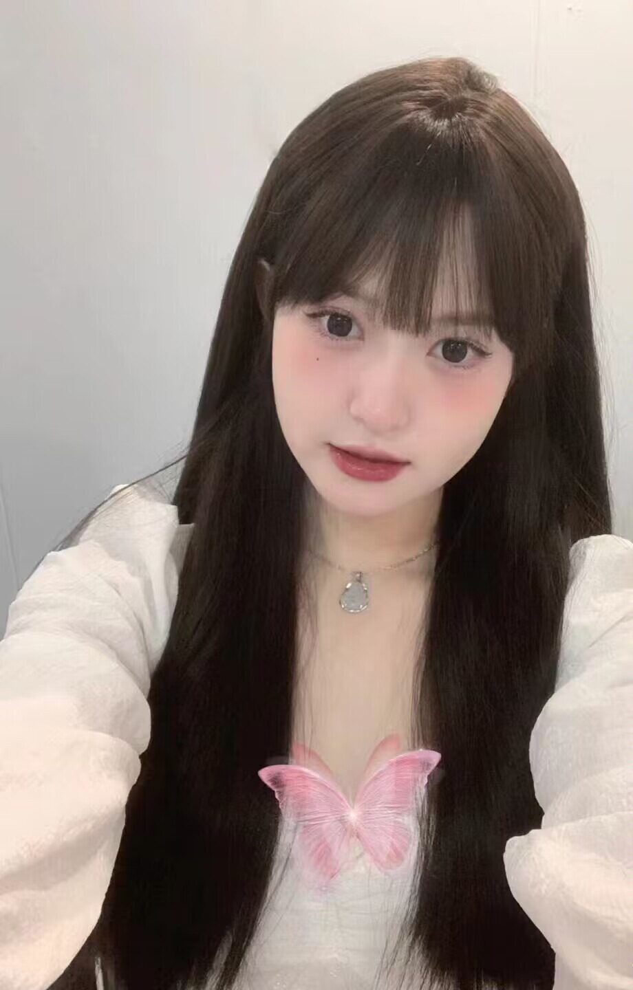 真我黑长直漫画齐刘海假发套 全真发整顶设计 自然隐形无痕贴合 长发飘逸顺滑