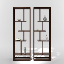 New Chinese style solid wood bozhu shelf bookshelf toobao Pavilion furniture customization