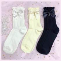Original hand-made Jingle bells Japanese cute lace student wild middle tube jk uniform lolita socks