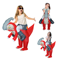 Adult children COS inflatable dinosaur clothes T-rex deputy comb dragon parent-child clothing props animal performance clothes