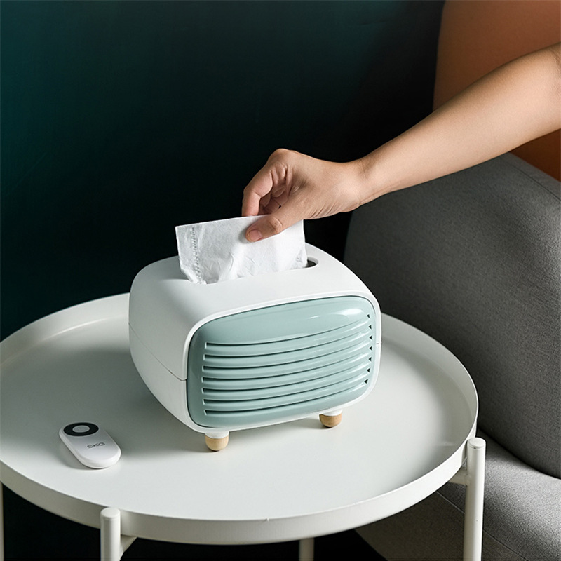 Nordic ins wind imitation radio tissue box Bamboo charcoal paper box cute purification tissue box sachet tissue box