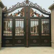 Aluminum art gate villa opposite door country courtyard double-open electric door European-style fence aluminum alloy home door
