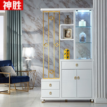 Modern simple porch cabinet screen cabinet living room light luxury partition cabinet wine cabinet door cabinet shoe cabinet double-sided Hall Cabinet