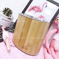 Super Hump Neck Pet Bowl Dog Bowl Dog Catty Pot Pet Supplies Stainless Steel Bamboo tilt bowl