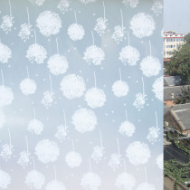  Dandelion self-adhesive frosted glass film Office bathroom sliding door waterproof glass sticker Window sticker Opaque