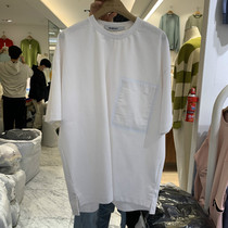 Dongdaemun Korea mens mens short-sleeved T-shirt solid color loose trend 2020 summer crew neck casual top