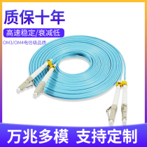 Carrier-grade 10 Gigabit multi-mode armored Kai installed OM3 fiber optic cable lc dual-core pigtail LC-LC fiber jumper om4 jumper engineering pigtail