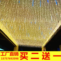 LED colored lights Flashing lights String lights starry outdoor icicle lights Waterfall lights Curtain lights Star lights Net red decorative lights