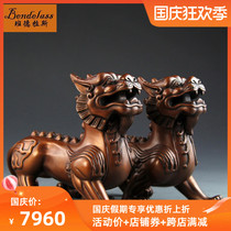 Banderas pure copper a pair of beautiful feng shui home decorations handicrafts and furnishings
