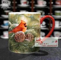 Foreign trade boutique LANG Mark Cup Standard American Mark Color Cup Carnivore Coffee Cup with hand cup 11