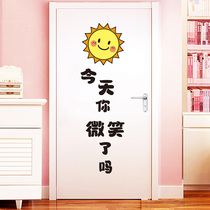 Inspirational wall stickers self-adhesive girls wardrobe door stickers room wall decoration painting small pattern bedroom wall layout