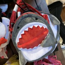 Japan USJ Universal Studios cartoon cute shark zipper shoulder bag storage bag large capacity