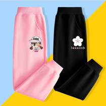 Girls pants autumn childrens cotton foreign trousers in the big Children Spring and Autumn thin pants little girl summer childrens clothing