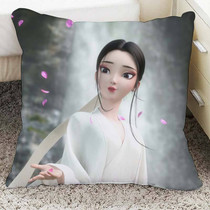 The white snake originates from the surrounding to map the pillow movie surrounding cos hand-made poster Little Fox Demon Xu Xuan with the same cushion