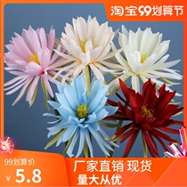 Ephan simulation flowers Ancient style Hanfu shooting props hotel wedding scene flower arrangement embellishment large single fake epiphyllum