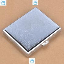 20 cigarette case metal iron mens ultra-thin aluminum alloy personality creative portable shell incense cigarette box anti-sweat