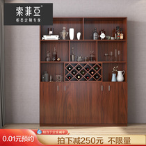 Official Sophia new Chinese dining side cabinet Wine cabinet Tea cabinet Storage cabinet Living room wall dining cabinet Dining room cabinet