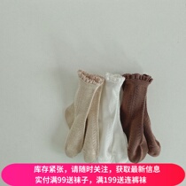 Spring and summer Princess thin lace cotton Korean version of ins Maihui lace socks student socks breathable mesh summer socks