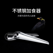 Stainless steel feeder for birds pet supplies Starling brother thrush parrot feeder bird cage accessories
