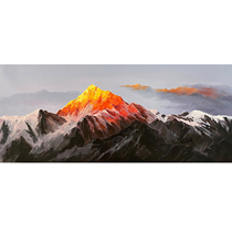 Tong Derecorded Gold Mountain Realistic Cloth Surface Oil Painting Living Room bedroom Decorative Painting Collection