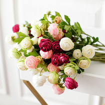 Mini multi-layer rose flower arrangement simulation flower silk flower fake flower decoration Flower home decoration flower art living room table accessories