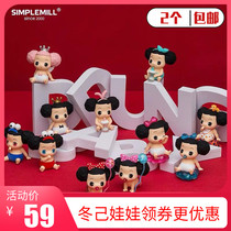 (Clearance)Dongji doll blind box DDUNG BABY ANGEL doll Korean tide play hand-made confused doll