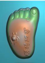 Carved figure jdp relief figure grayscale figure bmp jade carved pendant Foot contentment spider foot girl piece