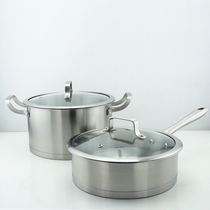Cabinet Ceramic Exhibition Hall stainless steel soup pot model room kitchen decoration furniture decoration Nordic style