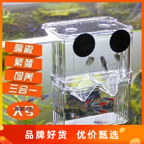 Fish Fry Breeding Kit Acrylic Double Layer Peacock Fish Hatching Box Hatchbox Isolate Box Bucket Fish Box Juvenile Fish Box