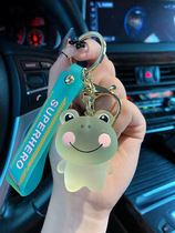mini crystal blush rabbit key buckle woman delicately cute car key hanging decoration bag pendant paparazzi keychain
