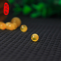 Sihuannian natural amber beeswax DIYD loose beads Gold twisted honey beads Half honey and half pearl beads