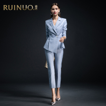 Ruinuo suit suit womens fashion high-end professional clothing temperament goddess Fan business work clothes Broadcast host formal dress