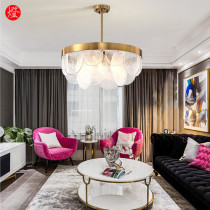 Light luxury postmodern chandelier Simple atmosphere Living room dining room bedroom lamp Villa net red with the same designer lamp