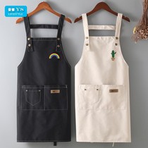 Korean apron vest kitchen 2020 new pure cotton net red with the same style star blouse womens fashion small man