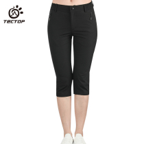 tectop Explorating Outdoor Summer New Speed Dry Pants Womens Shorts Sports Leisure Stretch Breathable Capri pants