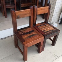 Old ship wooden dining chair home solid wood back chair study chair computer chair simple living room ordinary leisure meeting chair