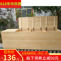 Solid wood bay window cabinet Pine simple cabinet Duvet cabinet Wall cabinet Tatami storage cabinet Two doors three doors four doors custom