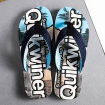 Herringbone Drag Man 2021 Summer New Fashion Trends Mens Clip Feet Drag Non-slip Personality Outside Wearing Beach Shoes Sandals