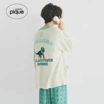 gelato pique22 spring new male pajamas solid color dinosaur jacquard cardigan home wear PMNT221068