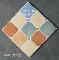 Tile non-slip floor tiles living room bathroom kitchen 30 * 30Cm Asian style lattice tiles retro pastoral style